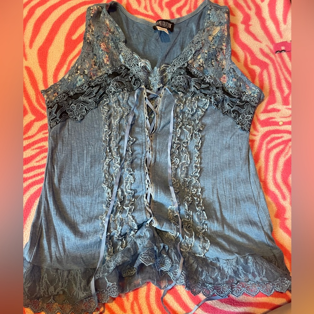 fairy lace floral corset top